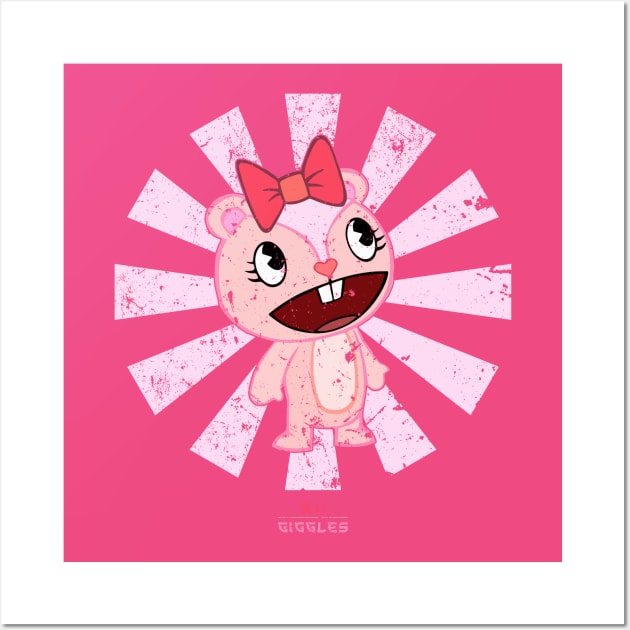 Giggles Retro Japanese Happy Tree Friends Wall Art by Nova5